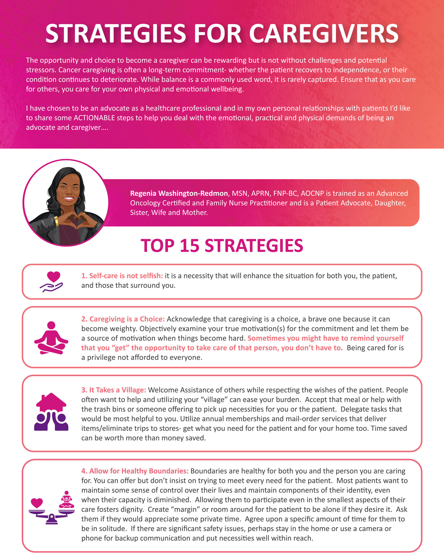 Regenia's Strategies for Caregivers (PDF)